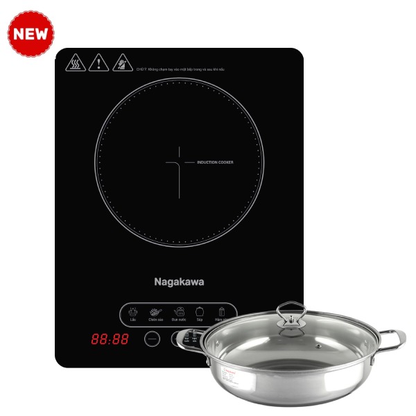 Bếp điện từ Nagakawa NIC6118 (2000W- kèm bát lẩu phi 28)