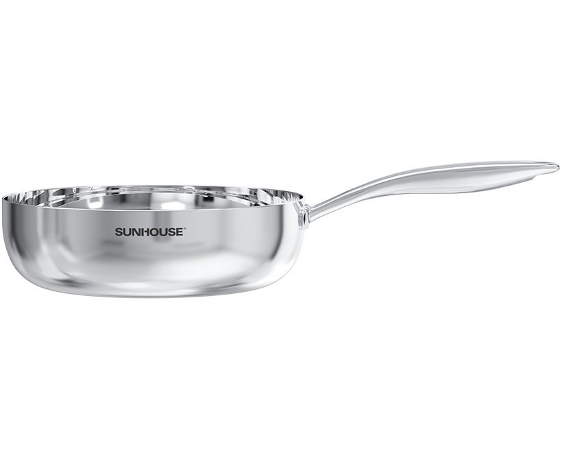 Chảo sâu inox liền khối Sunhouse Healthy IN24M11 (Phi 24)