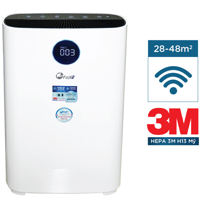 Máy lọc không khí kết nối Wifi thông minh FujiE AP400 (28m²-48m²)