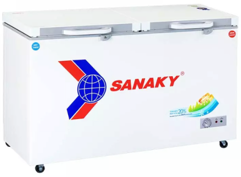 Tủ đông Sanaky 365 lít VH-5699W2K (2 ngăn, 2 cánh kính cường lực)