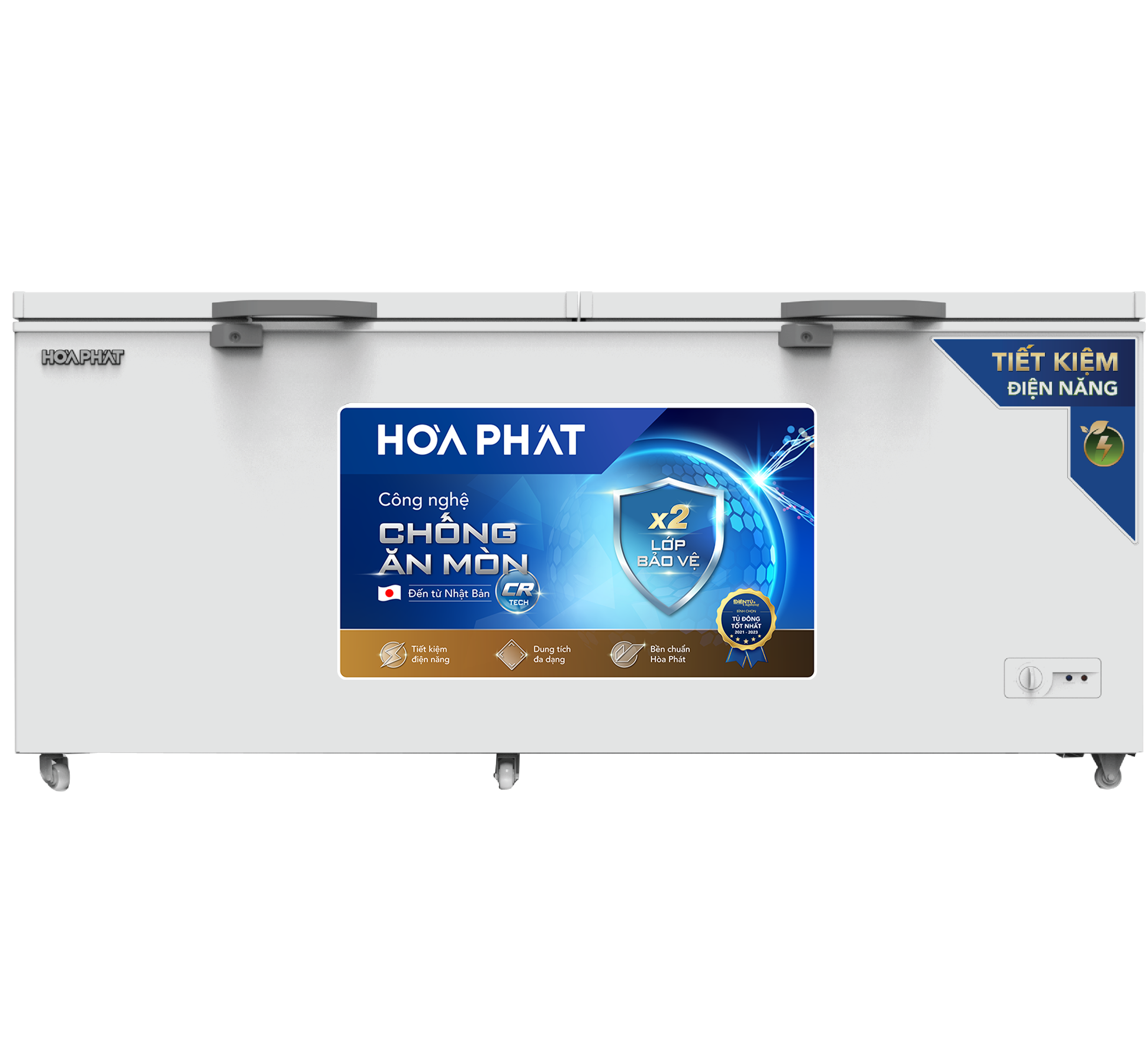 Tủ đông Hòa Phát 783 lít HPF AD6783.CR (1 ngăn, 2 cánh, dàn đồng)