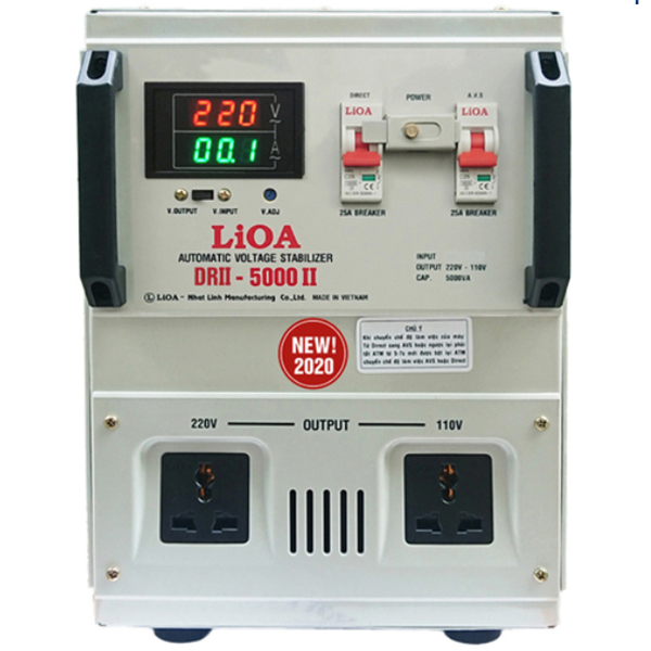 Máy ổn áp tự động Lioa DRII-5.000II (50V- 250V)