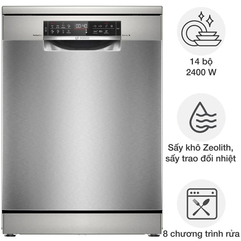 Máy rửa bát độc lập Bosch SMS6ZCI01P (14 bộ)