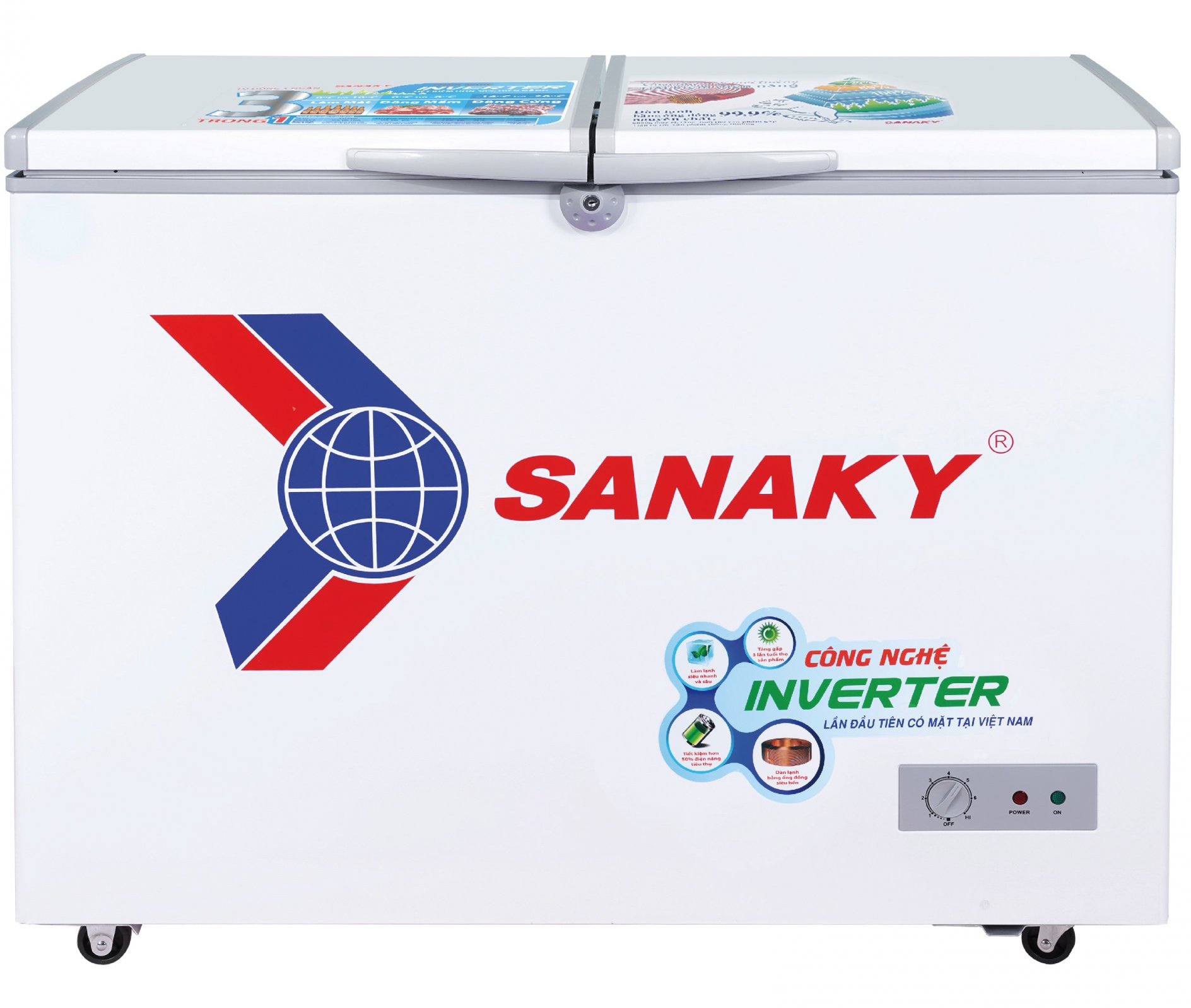 Tủ đông Sanaky 235 lít VH-2899A3 (1 ngăn, 2 cánh)