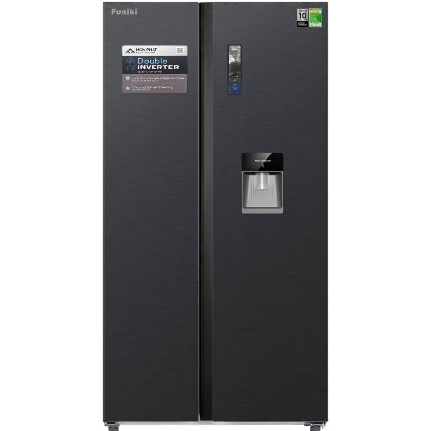 Tủ lạnh Funiki 535 ít HR SS8535TDG (side by side, màu xám)