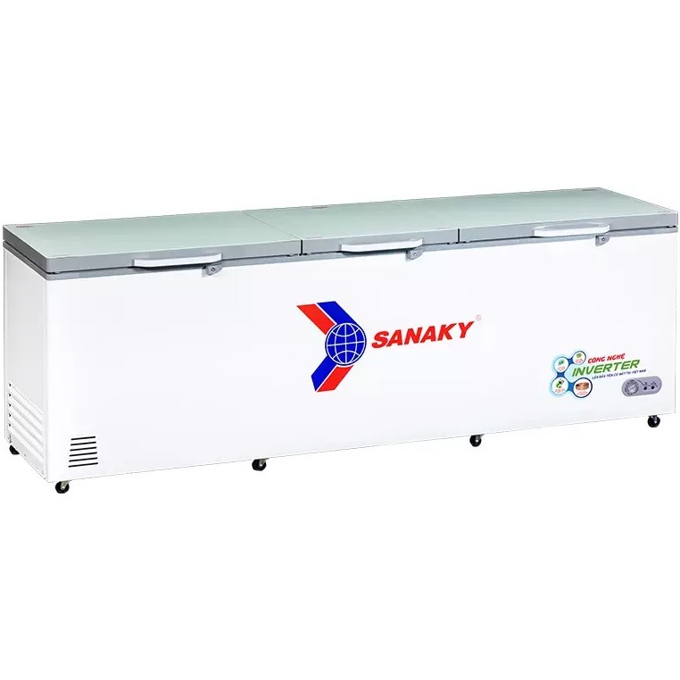 Tủ đông Sanaky Inverter 1200 lít VH-1399HY4K (1 ngăn, 3 cánh, dàn đồng)