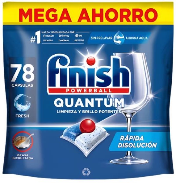 Viên rửa bát Finish Quantum Cleanliness & Shine (78 viên)