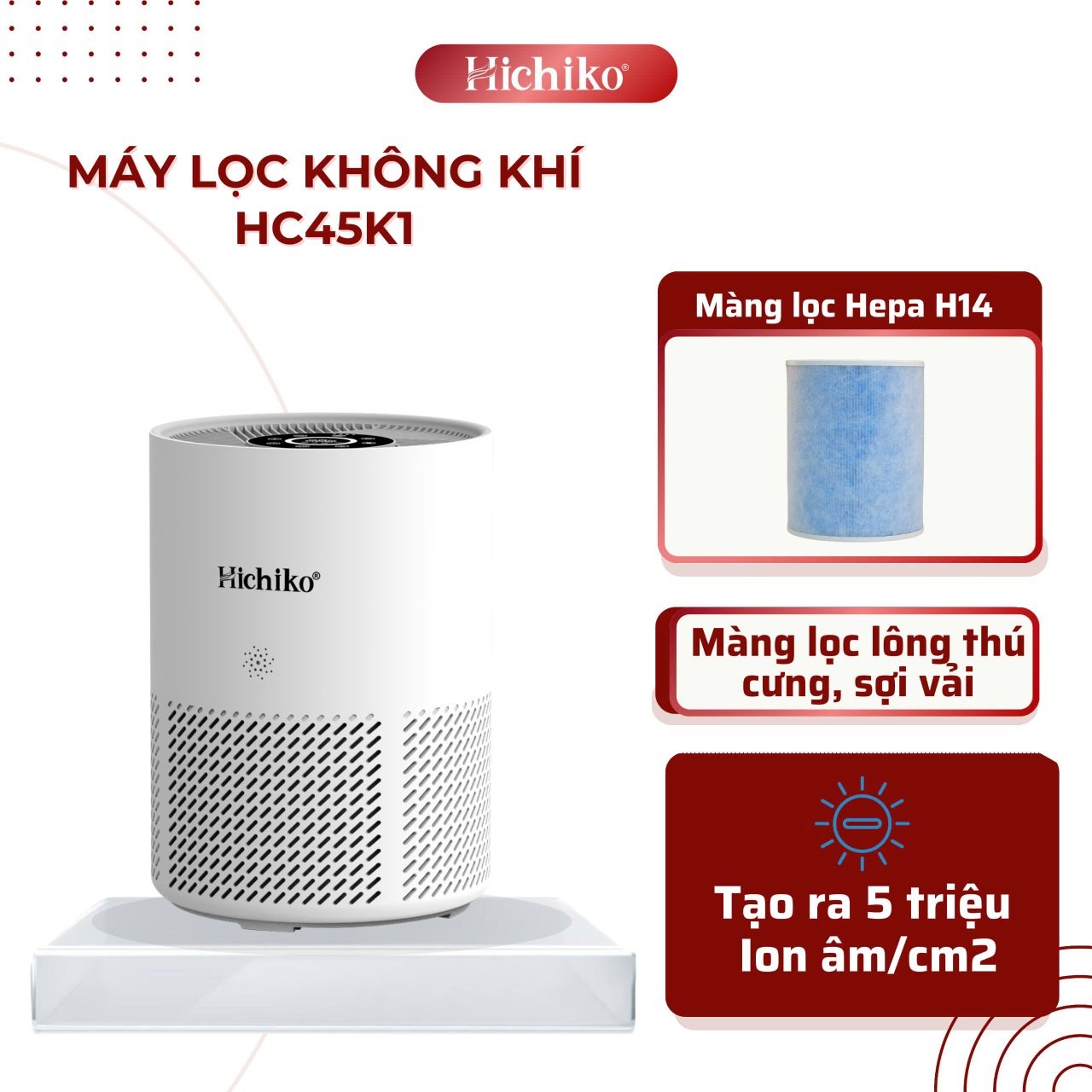 Máy lọc không khí Hichiko HC45K1 (WH)
