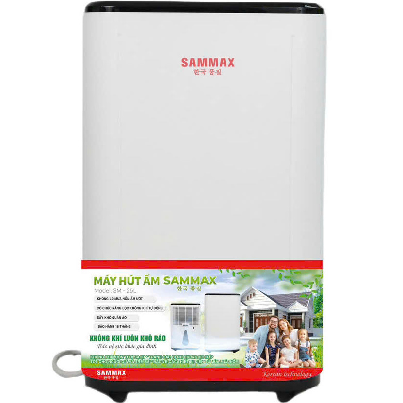 Máy hút ẩm Sammax SM-25L (25L/ngày, 60m2)