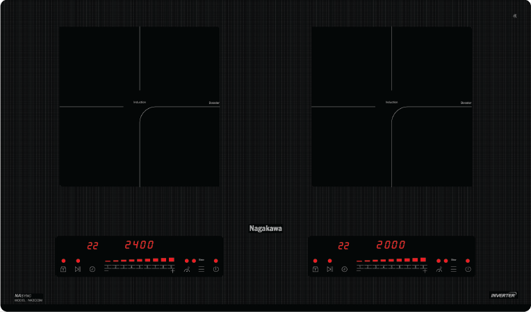 Bếp từ đôi Nagakawa NA2C03M (4400W)