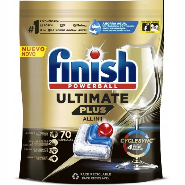 Viên rửa bát Finish Ultimate All in 1 (70 viên)