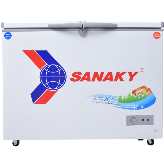 Tủ đông Sanaky 200 lít VH-2899W1 (2 ngăn, 2 cánh)