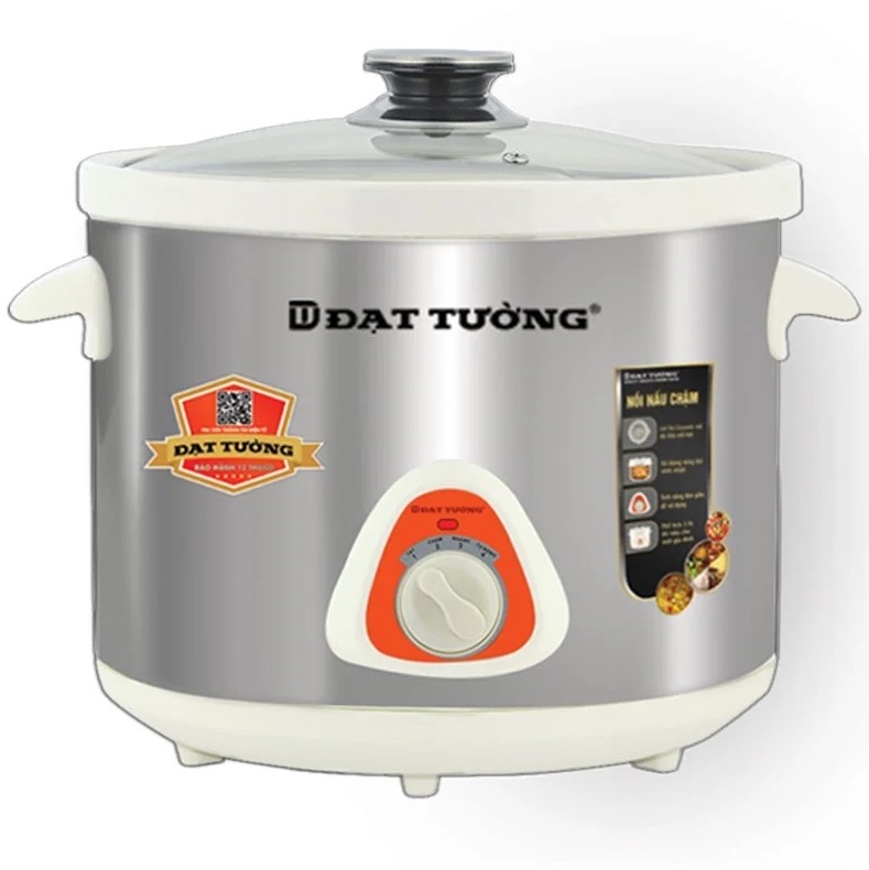 Nồi nấu chậm Đạt Tường DTNHC-2.5S (Sứ) (2.5L- màu ghi)