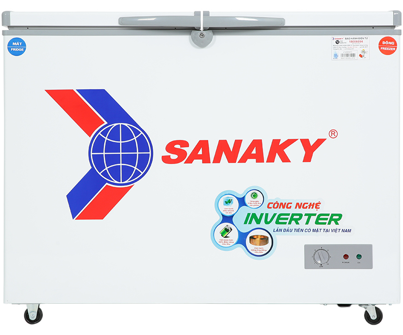 Tủ đông Sanaky 220 lít VH-2899W3 (2 ngăn, 2 cánh)